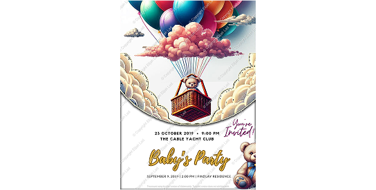 baby birthday shower digital Print