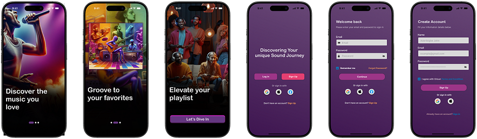 musci app ui